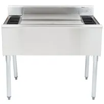 product of Eagle Group B3CT-18 36" Stainless Steel Underbar Ice Bin w/ 8 Bottle Wells