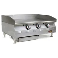 product of Eagle Group CLAGGD-24-NG 24" Countertop Manual Natural Gas Griddle, 3/4" Steel Plate, 62.500 BTU