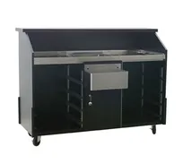 product of Eagle Group DPB-5LR-V Deluxe Portable Bar, Indoor Use, 63"W X 24-3/8"D X 48"H