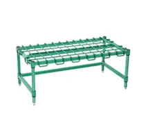 product of Eagle Group DR1848-E 48" NSF Epoxy Coated Wire Dunnage Rack with 1300 lb. Capacity, 3-Sided Frame