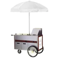 product of Eagle Group HDC48-120NYF 48"L Hot Food Merchandising Cart w/ Umbrella, 2 Wells