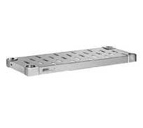 product of Eagle Group HDS1836SL Quik-Set Stainless Steel Louvered Slotted Shelving - 36"W x 18"D
