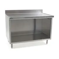 product of Eagle Group OB3036SEM-BS Open Front Work Table, 36"W x 30"D - Countertop / Marine Edge & Backsplash