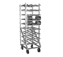 product of Eagle Group OCR-10-9A Full Size Mobile Aluminum Can Storage Rack w/ 162 #10 Cans Capacity