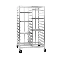 product of Eagle Group OUR-1052-4-B 34" 52 Pan Aluminum Double Tray Rack with Four Compartment