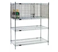 product of Eagle Group SECM1836Z Security Enclosure Kit with Hinged Doors, Stainless Steel Finish, 36" x 18"