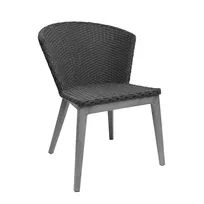 product of emu A1010 Elly Outdoor Side Chair w/ All-Weather Wicker Back & Seat, Aluminum