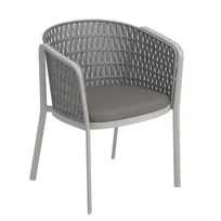 product of emu 1214 Aluminum Carousel Armchair w/ Synthetic Flat Rope Back - Outdoor / Indoor 