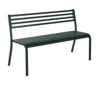 product of emu 158 50-1/2" Segno Stacking Bench w/ Steel Slats Back & Steel Seat - Outdoor / Indoor