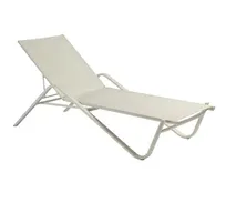 product of emu 195PK1 Holly Outdoor Stackable Chaise w/ Texplast Fabric Back & Seat - Aluminum