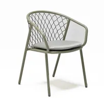 product of emu 626 Aluminum Nef Armchair w/ Synthetic Rope Back - Outdoor / Indoor 