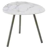 product of emu 735 Terramare Triangular Side Table, 19" x 19" x 15-1/2"H - Indoor/Outdoor, Ceramic Top