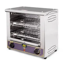 product of Equipex BAR-200 Sodir-Roller Grill Toaster Oven, Double Shelf, Open-Style, 18"L