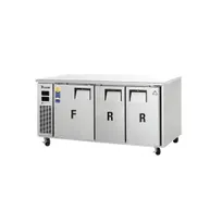 product of Everest ETRF3 71" Undercounter/Worktop Refrigerator Freezer Combo w/ 3 Doors, 14 (R) - 9 (F) cu. ft. – Dual Temp