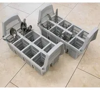 product of Eurodib CC00043 Plastic Lamber Dishwasher Cutlery Basket, 8 Compartment