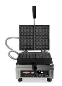 product of Eurodib WECCHCAS Krampouz Waffle Maker, 4x7 Liege, 90° Opening