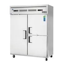product of Everest ESWQ3 59" 2-Section Reach-In Refrigerator Freezer Combo, 1 Full /2 Half Solid Doors, 39 (R) & 13 (F) cu. ft.