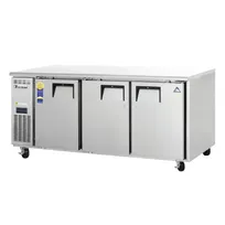 product of Everest Refrigeration ETF3 71" 3-Solid Door Worktop Freezer, Stainless Steel, 22.0 cu. ft.