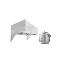 product of HoodMart EXH006B 6 FT Restaurant Exhaust Hood System, Constructed w/18 Gauge 430 SS