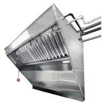 product of HoodMart LBOX-AV8C-KF 8' x 40" Integrated Exhaust Low Box Concession, Double Exhaust Louver