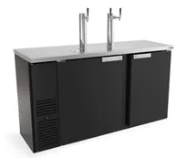 product of Fagor FDD-24-60 Draft Beer Cooler, 60" Black, 3-Tap 3-Keg 1/2 Barrel, 2-Column Direct Draw