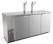 product of Fagor FDD-24-72S 72" Draft Beer Cooler, Stainless Steel, 3-Keg (1/2 Barrel), 2-Column, 3 Taps