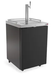 product of Fagor FDD-24-N Draft Beer Cooler, 24" Black, 1-Half Barrel Keg, 20-36", 1/6 HP Compressor, Door