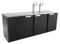 product of Fagor FDD-95-N Beer Cooler,5-Keg,Black,73"W,Side-MountComp,2-Col4-Tap,35 cu ft,18 gaSSTop/Int,1/3 hp