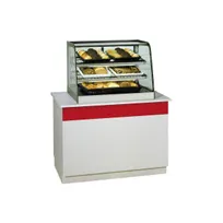 product of Federal Industries CD3628SS 35" 3-Glass Door Display Case, 2 Shelves, LED Light, Steel