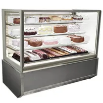 product of Federal Industries ITR3626-B18 36" Italian Glass Refrigerated Display Case w/ 2 shelves