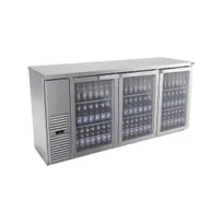 product of Fagor Refrigeration FBB-24-72GS Refrigerated Back Bar Cabinet w/ 3 Glass Doors, 6 Shelves