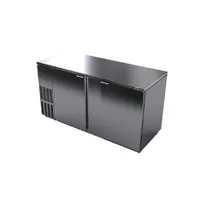 product of Fagor Refrigeration FBB-69S-N Refrigerated Back Bar Cabinet w/ 2 Solid Doors, 4 Shelves, 2 Rails