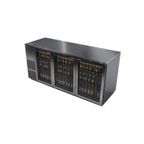 product of Fagor Refrigeration FBB-79GS-N Refrigerated Back Bar Cabinet w/ 3 Glass Doors, 6 Shelves, 4 Rails