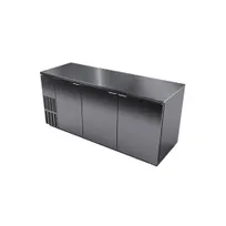 product of Fagor Refrigeration FBB-79S-N Refrigerated Back Bar Cabinet w/ 3 Solid Doors, 6 Shelves, 4 Rails