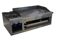 product of Comstock-Castle FHP48-36B 48" Countertop Gas Griddle/Hotplate/Chesemelter Combo, 108.000 BTU