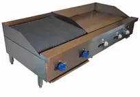 product of Comstock-Castle FHP60-36-2LB 60" Countertop Gas Griddle/Charbroiler Combination, 115.000 BTU