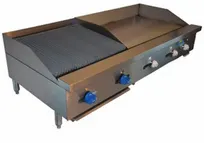 product of Comstock-Castle FHP60-36-2RB 60" Countertop Gas Griddle/Charbroiler Combination, 115.000 BTU