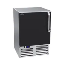product of Krowne FMC24 24" Glass Froster Black & Stainless Steel, 90 Mug Capacity, Front Loading Door