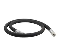 product of AllPoints 5081009 Rigid 3/4" NPT Black Hose, 7 ft for Keg Storage Rack