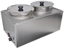 product of Uniworld FW-1002 Countertop Food Pan Warmer w/ 2 Wells, (2) 8-Qt. Inserts with Lids
