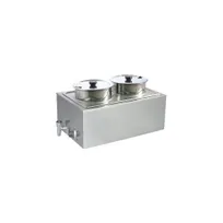 product of Uniworld FW-1002DV Countertop Food Pan Warmer w/ (2) 8-Qt. Inserts & Lids, Thermostatic Control