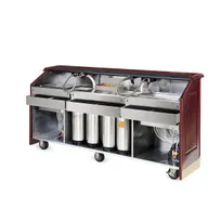 product of FWE AS-BBC-8 Architectural Series 100 lb. Ice Bin Removable Speed Rack-96" Portable Bar