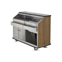 product of FWE BBC-5 50 lb. Ice Bin Removable Speed Rack-59" Portable Bar-Laminate Front & Side Panels