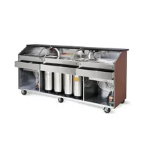 product of FWE BBC-8 100 lb. Ice Bin Removable Speed Rack-95" Portable Bar-Laminate Front & Side Panels