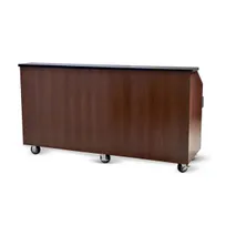 product of FWE CB-8 (2) 60 lb. Ice Bin Removable Speed Rack-95" Portable Bar-Laminate Front