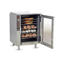 product of FWE HLC-1717-11 Pizza Holding Cabinet, 11‑Shelf 17" Box Capacity, SS Thermostat, Glass Door, 4" Legs