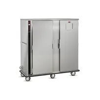 product of FWE P-200-2-XL Full 2-Door Heated Cabinet, 200 Plate Capacity, Humidity, 4 Shelves, 6" Casters