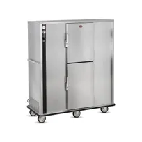 product of FWE P-200 1-Section 2-Door Solid Heat Banquet Cabinet 67"–72" Height, 200 Plate Capacity, Stainless