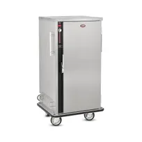 product of FWE P-60 55"-60" 1-Door Heated Banquet Cabinet, 60 Plate Capacity, Thermostat Control, 6" Casters