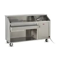 product of FWE SBBC-6 50 lb. Ice Bin Removable Speed Rack-72" Portable Bar-Stainless Steel Exterior